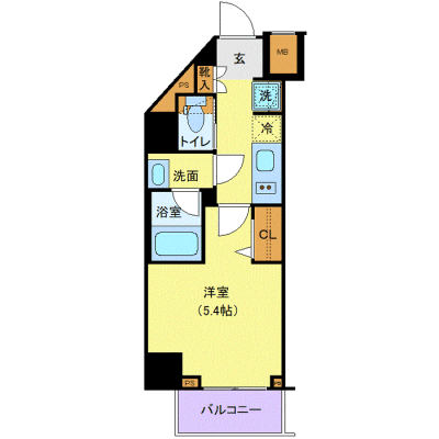 OneLife鶴見ログ【★独立洗面・浴室乾燥付！】の物件間取り図
