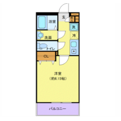 OneLife横浜鶴見ミュール【★独立洗面・浴室乾燥付！】の物件間取り図