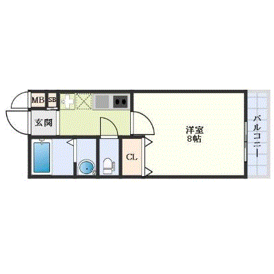 OneLife宮古島グランデコート【オートロック付き・バストイレ別】の物件間取り図