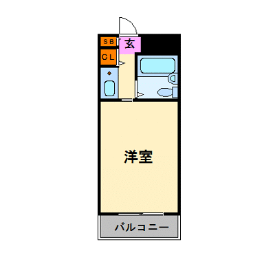OneLife加古川ベルトピア【★オートロック・3点ユニットバス・コインランドリータイプ】の物件間取り図