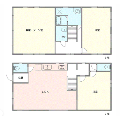 OneLife沖縄市諸見里ビクトリーランド【3LDK】の物件間取り図