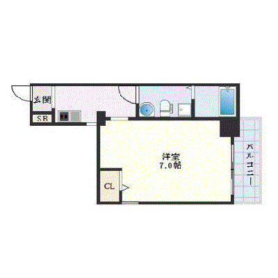 OneLife那覇おもろまち駅東セゾン【★バストイレ別・洗浄機能付き便座】の物件間取り図