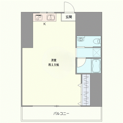 OneLife那覇波の上サンゴマンション【★バストイレ別・洗浄機能付き便座】の物件間取り図