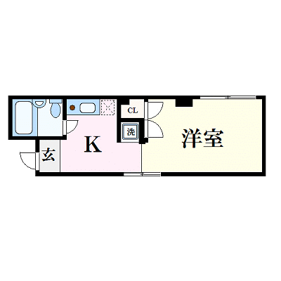OneLife岡山セキホウ【★駅近・3点ユニットバスタイプ】の物件間取り図