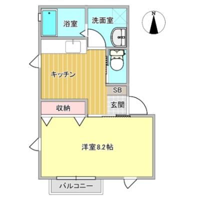 すむだすロイヤル✨駐車場1台付🚙秋田中央ICまで車で約7分🛣の物件間取り図