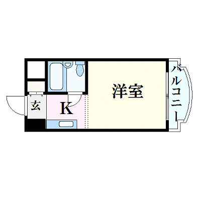OneLife岡山プレアール【★駅近物件・3点ユニットバスタイプ】の物件間取り図