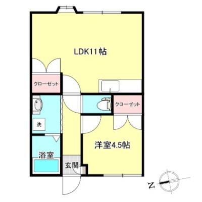 すむだす和✨駐車場付き🚗インターネット無料📶由利組合総合病院まで徒歩4分🏥の物件間取り図