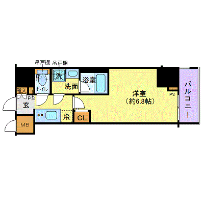 OneLife川崎駅前セカンド【★川崎駅 徒歩7分・浴室乾燥付！】の物件間取り図