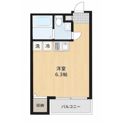 【J’sマンスリー新小岩 302】9月19日～入居可🌟厚さ20㎝超高密度ポケットコイルマットレス使用！新小岩駅まで徒歩4分！東京駅・品川駅まで乗換無し！都心へのアクセス良好☆【インターネット無料】の間取り図