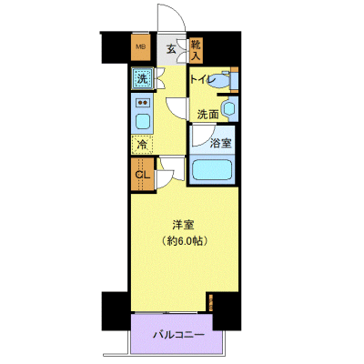 OneLife川崎小川【★独立洗面・浴室乾燥付！】の物件間取り図