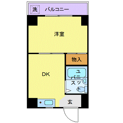 OneLife川崎ライド【★京急川崎駅 徒歩6分・28平米】の物件間取り図