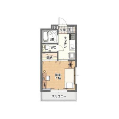 【駐車場無料】レントライフマンスリー南松本双葉A-2の物件間取り図