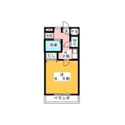 ミニステイ　フラワーアイランド江島Ⅱ　【鈴鹿市内／追炊機能／温水洗浄便座】の物件間取り図