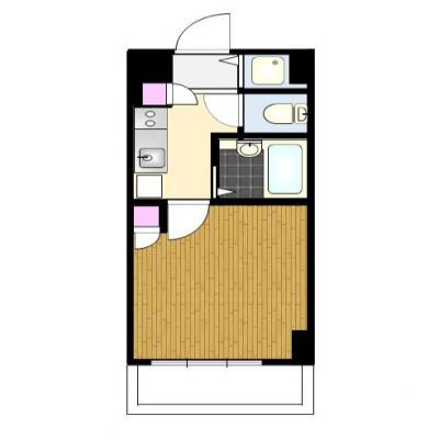 ★5月8日～入居可能★　室内動画有り・G-style.BBwf東京　りんかい線天王洲アイル駅1【嬉しいインターネット料金込み♪食器類や調理器具等の生活備品も日額料金に含んでいます♪】の物件間取り図