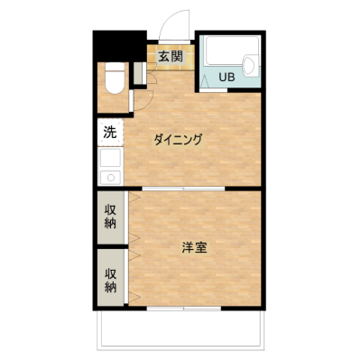 三島のマンスリー　阪急茨木②　★インターネット無料★　1DK　オートロックあり　駅徒歩4分の物件間取り図