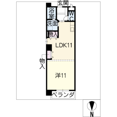アルDEスリー今池　Premium　601の物件間取り図