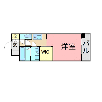 OneLife博多駅南Ⅲ【★NET対応・洗浄機能付便座・独立洗面台付】の物件間取り図