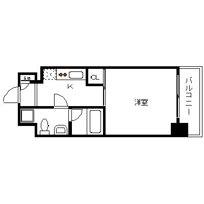OneLife博多ヴェル【★NET対応・浴室換気乾燥機・独立洗面台】の物件間取り図