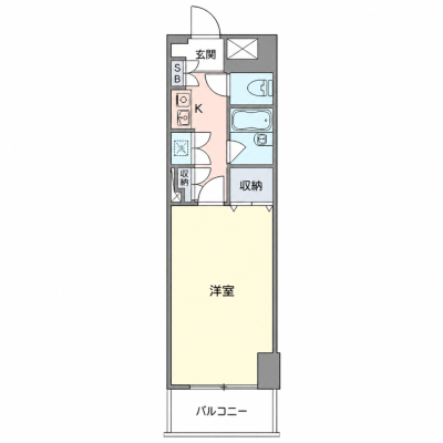 OneLife横浜カルム【★25平米・駅4分！】の物件間取り図