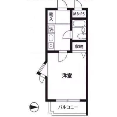 アルカネスト武蔵小杉公園前【オートロック・角部屋・禁煙ルーム】の物件間取り図