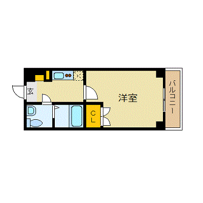 OneLife福岡祇園レジェント【★NET対応】の間取り図