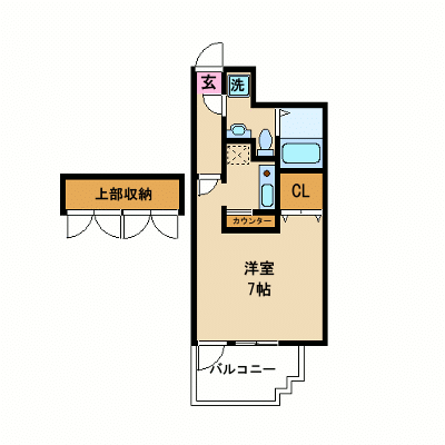OneLife福岡赤坂前モア【★NET対応】の間取り図