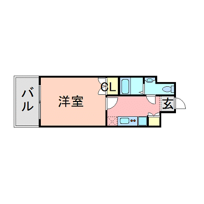 OneLife唐人町前エスタディオ【★NET対応・駅1分】の物件間取り図