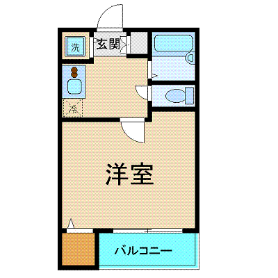 OneLife西池袋2nd【★要町駅 徒歩1分・浴室乾燥機付！】の物件間取り図