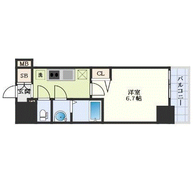 マンスリーリブマックス浅間町駅前レイシャス※【設備充実】≪エクセレントシリーズ≫の間取り図