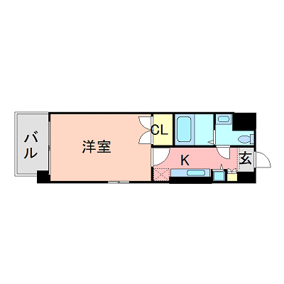 OneLife福岡天神ＥＡＳＴ　Ａ棟【★NET対応】の間取り図