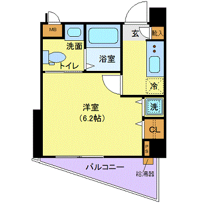OneLife椎名町駅前シティ【★独立洗面・浴室乾燥付！】の物件間取り図