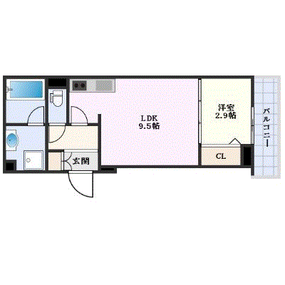 OneLife日赤通りメゾン【★1LDK・Wi-Fi対応・設備充実】の物件間取り図