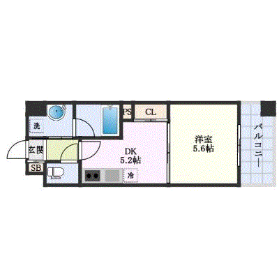 OneLife久留米ルネッサンス21【★設備充実】の物件間取り図