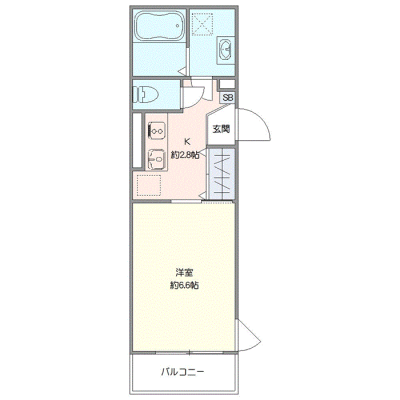 OneLife西巣鴨2nd＜TYPE1＞【★1Kタイプ】の物件間取り図
