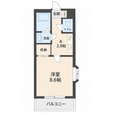 コスパだけじゃない“快適さ重視”マンスリータウン太田高林東町A101【Wi-Fi無料】の物件間取り図