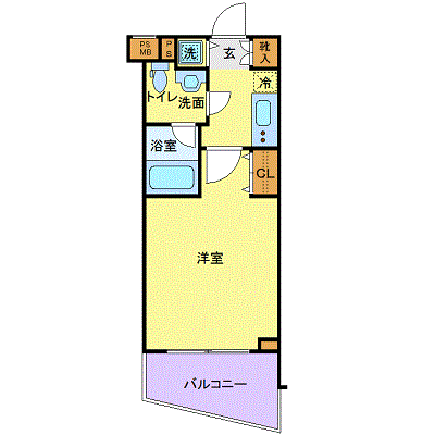 OneLife池袋サンシャイン通り【★独立洗面・浴室乾燥付！】の物件間取り図