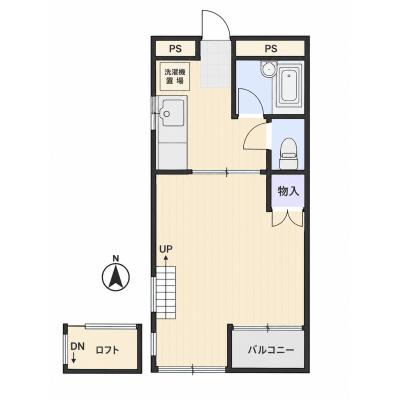 コスパだけじゃない“快適さ重視”マンスリータウン前橋荒牧町B204【Wi-Fi無料📶】の物件間取り図