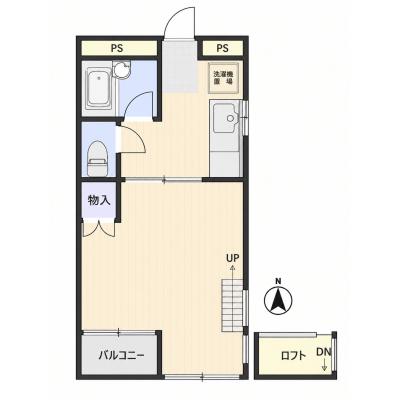 コスパだけじゃない“快適さ重視”マンスリータウン前橋荒牧町B205【Wi-Fi無料📶】の物件間取り図