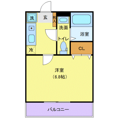 OneLife湘南海岸公園Ⅰ【★Wi-Fi無制限・追い焚き機能・浴室乾燥付】の物件間取り図