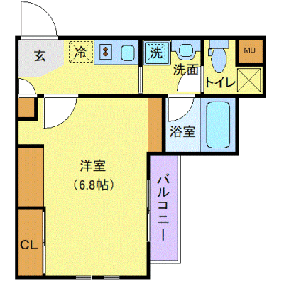 OneLife平塚フロント【★独立洗面・浴室乾燥付】の物件間取り図