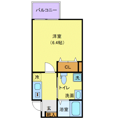 OneLife青井つくば【★独立洗面・浴室乾燥付！】の物件間取り図