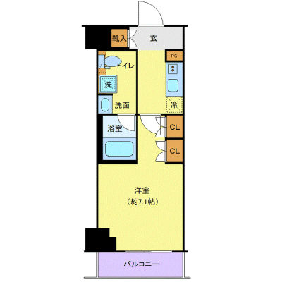 OneLife平塚WEST【★Wi-Fi無制限・独立洗面・浴室乾燥付】の物件間取り図
