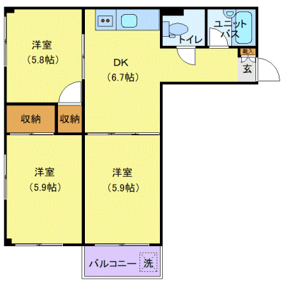OneLife湘南藤沢EAST【★温水洗浄便座】の物件間取り図