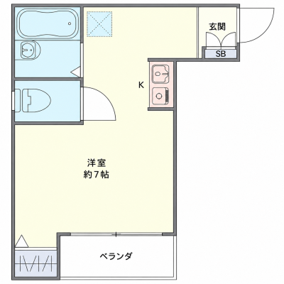 OneLife北千住ラフィーネ【★洗浄機能便座付き！】の物件間取り図