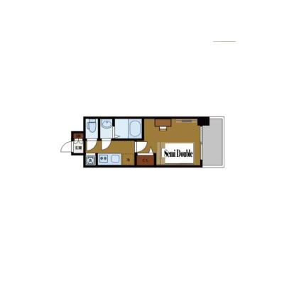BraTTo堺筋本町ブラン【築浅プレミアム✨】堺筋本町駅まで徒歩5分｜設備良好｜家具家電付きで快適ステイ♪の物件間取り図