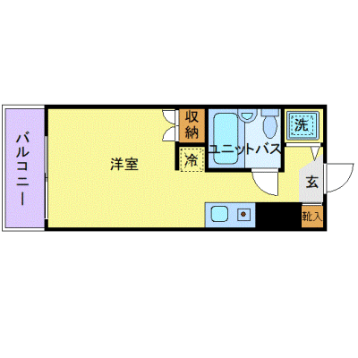 OneLife門沢橋WEST【★駅3分・UBタイプ】の物件間取り図