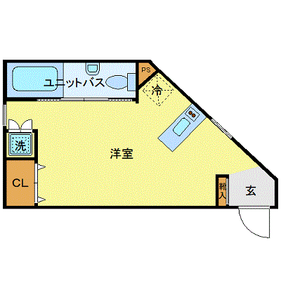 OneLife由比ガ浜ウエスト【★浴室乾燥付】の物件間取り図