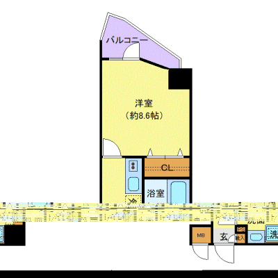 OneLife西新井2nd【★独立洗面・浴室乾燥付！】の物件間取り図