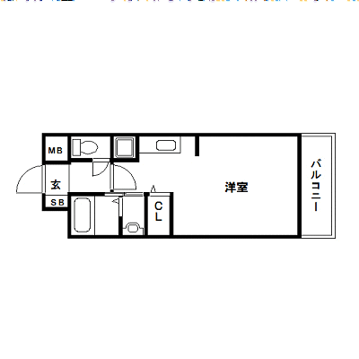 マンスリーリブマックス広島加古町グラビスコート▽【NET対応】≪スタンダードシリーズ≫の物件間取り図