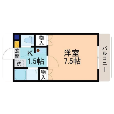 KIT【金沢駅徒歩15分♪】Wi-Fi無料☆バストイレ別☆駐車場有　GI0111の物件間取り図